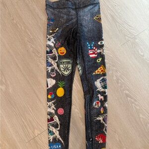 Terez Black and White Leggings